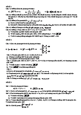 Ôn thi học kì 1 Toán 10
